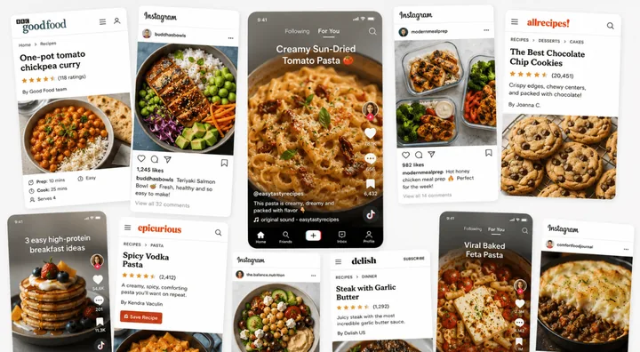 CookBook importing a website recipe into its editable recipe collection