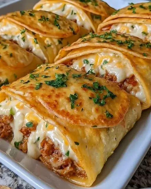 Cheesy Beef Stuffed Tortilla Bake